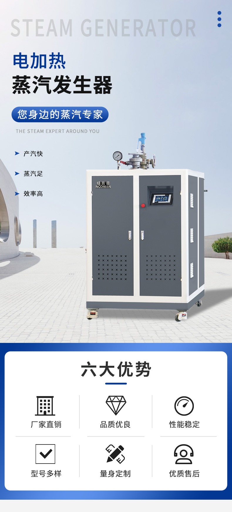 216kw电加热蒸汽发生器