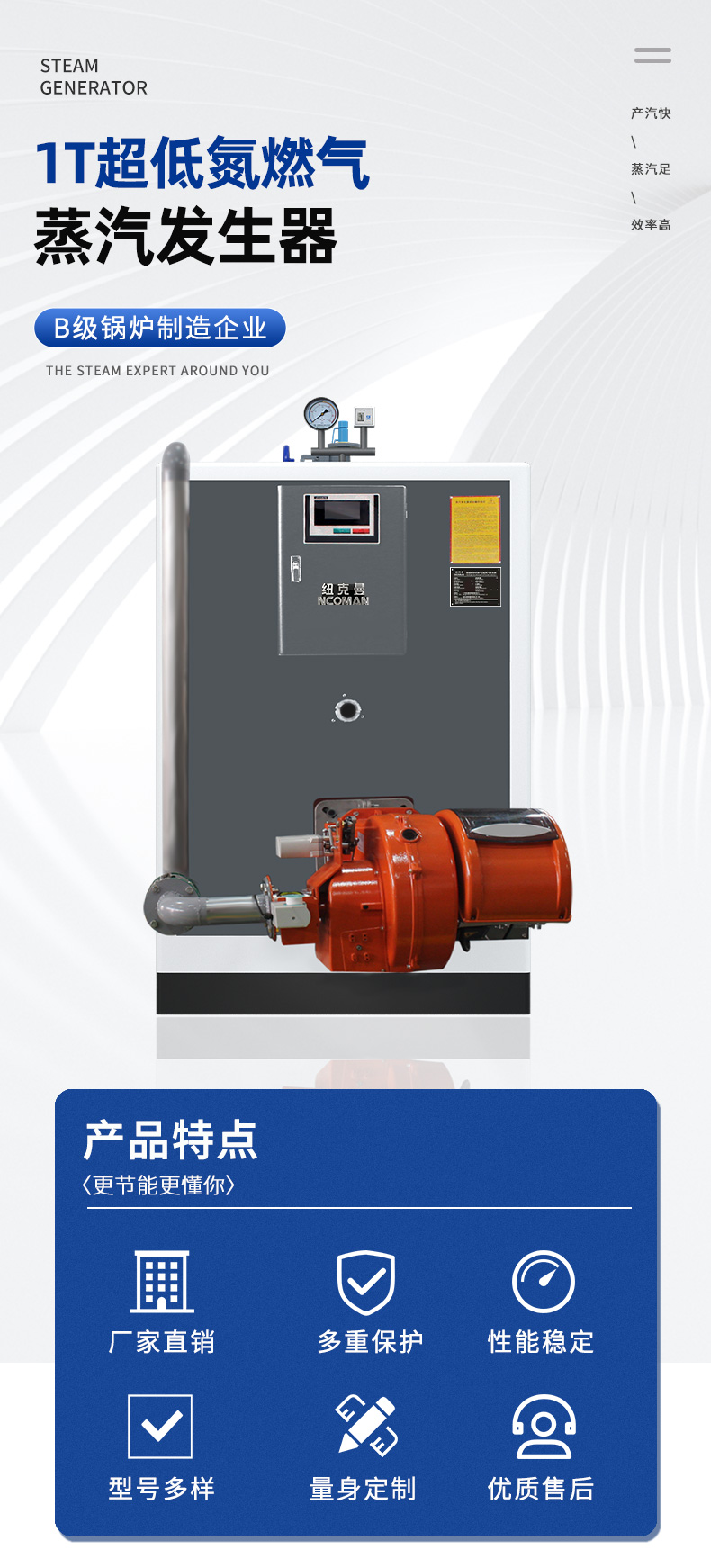 1T超低氮蒸汽发生器