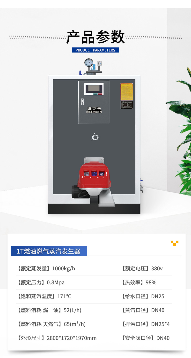 定制款-燃油燃气蒸汽发生器(规格齐全)